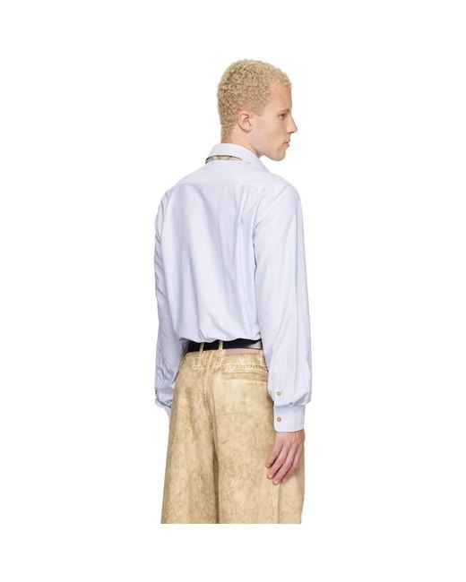 Vivienne Westwood Blue Two Button Krall Shirt for men