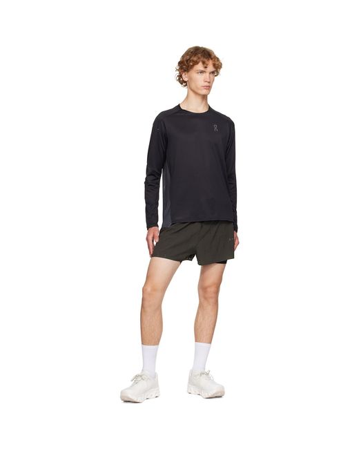 On Shoes Black Performance Lg Running T-Shirt for men