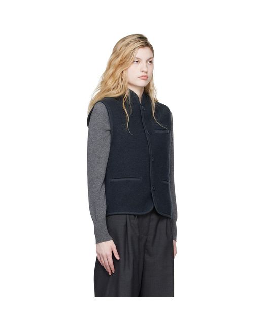 Rier Black Boxy Walker Vest