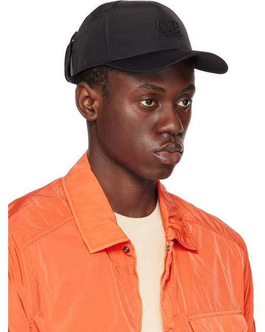Casquette noire en chrome-r à logo C P Company pour homme en coloris Orange