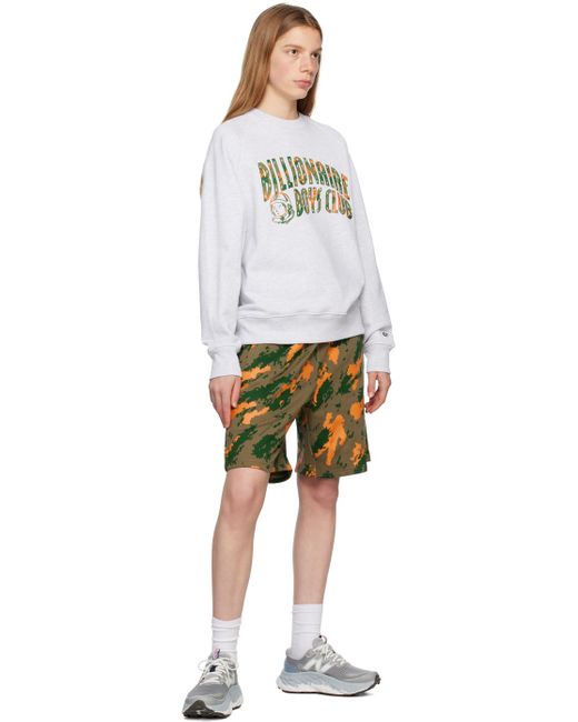 BBCICECREAM Yellow Khaki Camo Print Shorts