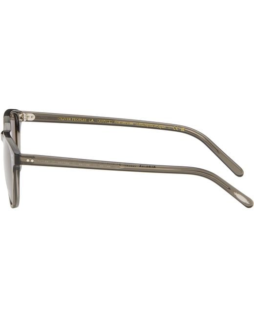 Oliver Peoples Black Fairmont Sunglasses for men