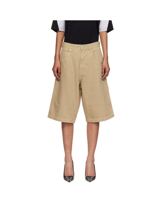 Vetements Black Hip-Hop Denim Shorts