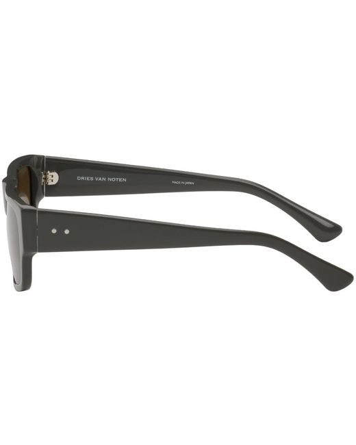 Dries Van Noten Black Gray Linda Farrow Edition 189 C2 Sunglasses