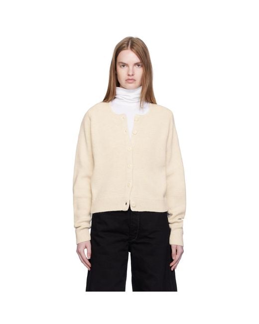 Lemaire Black Off- Alpaca Cardigan
