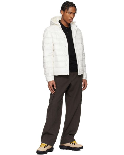 Moncler Black Gliere Hooded Short Down Jacket for men