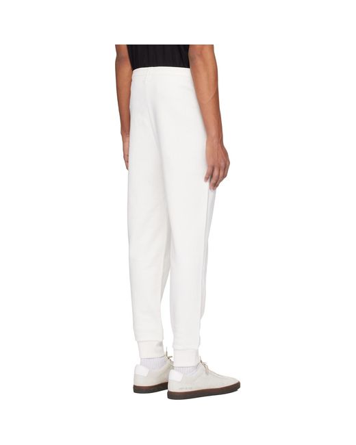 HUGO Black Cuffed Logo Print Sweatpants for men