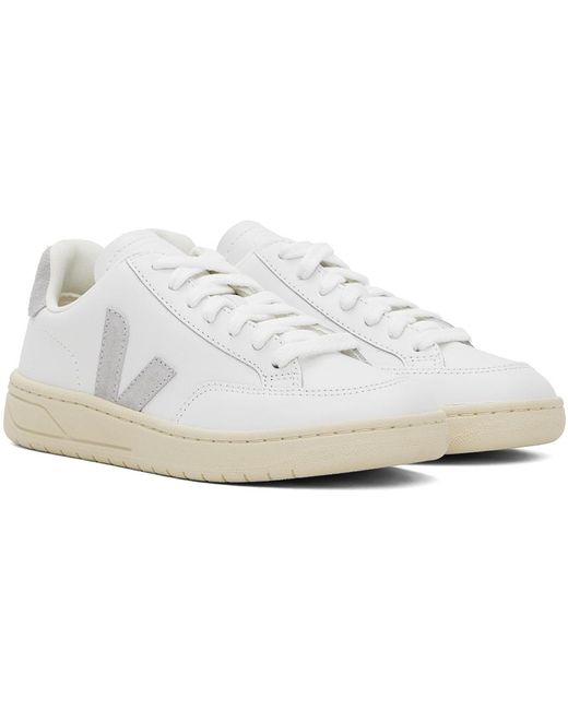 Veja Black White V-12 Leather Sneakers