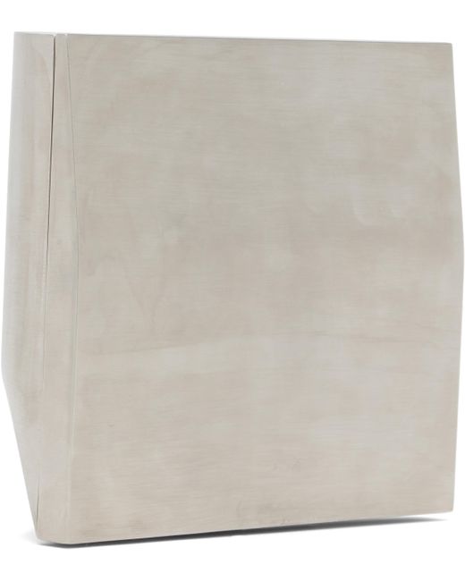 Rick Owens Gray Concordians Prong Clutch for men
