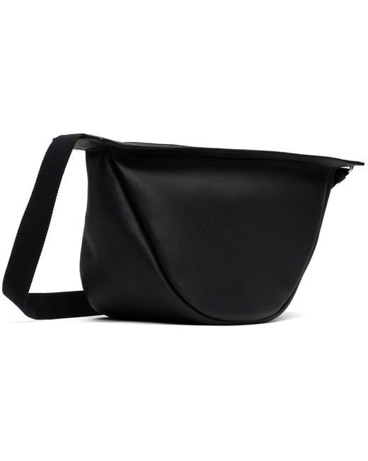 The Row Black Large Slouchy Banana Bag for men