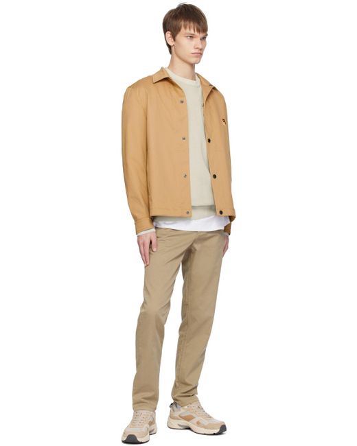 Boss Multicolor Tan Relaxed-fit Jacket for men