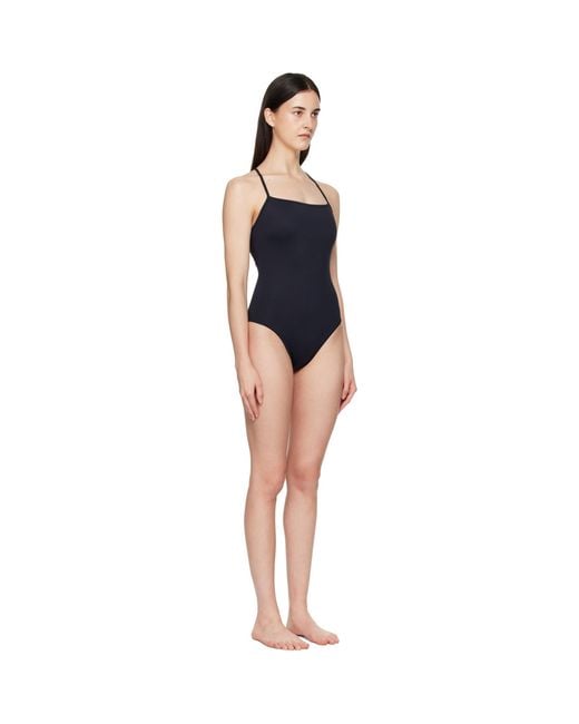Loulou de Saison Black Itak Lds Criss-Crossing Straps Swimsuit