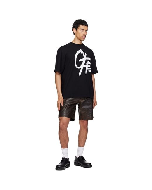 Off-White c/o Virgil Abloh Black Shared Spray Logo Skate T-Shirt for men