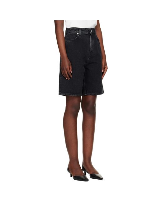 Loulou de Saison Black Isu Lds Denim Shorts