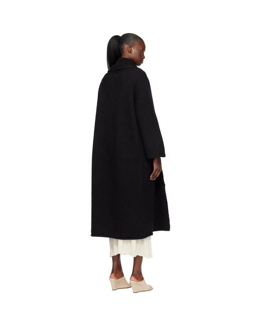 Lauren Manoogian Black Long Shawl Cardigan