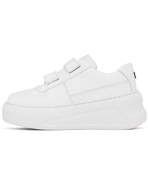 Acne Black Velcro Strap Platform Sneakers for men