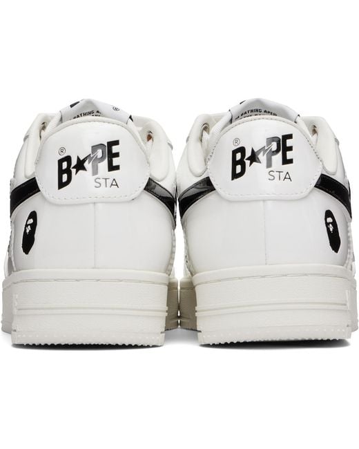 A Bathing Ape White Sta #2 L Sneakers