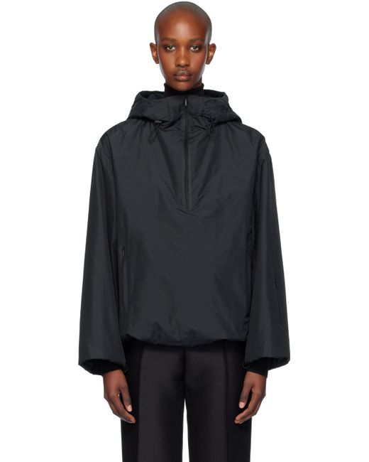 The Row Black Recycled Taffeta Down Puffer Jacket
