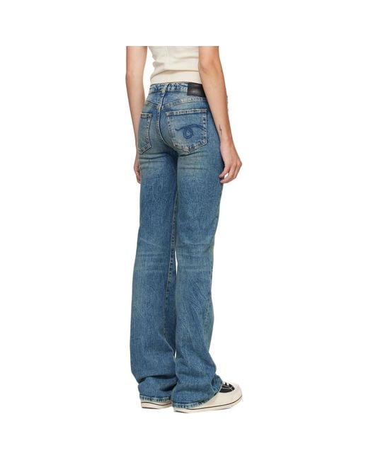 R13 Blue Flare Boy Jeans