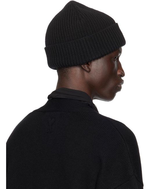 Bonnet noir à logo ami de cœur AMI pour homme en coloris Black