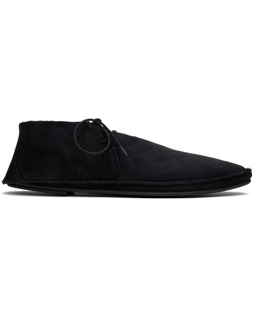 The Row Black Tyler Lace Up Derbys for men