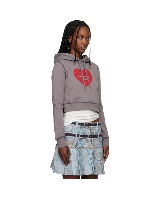 DIESEL Red F-Slimmy-Hood-S5 Hoodie
