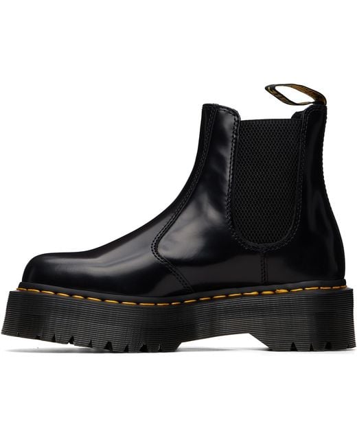 Dr. Martens Black 2976 Platform Chelsea Boots for men