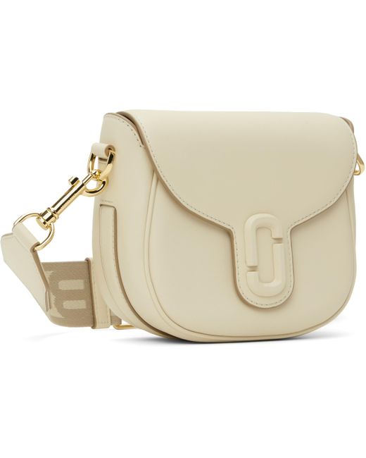 Marc Jacobs オフホワイト 'The Covered J Marc' サドルバッグ Black