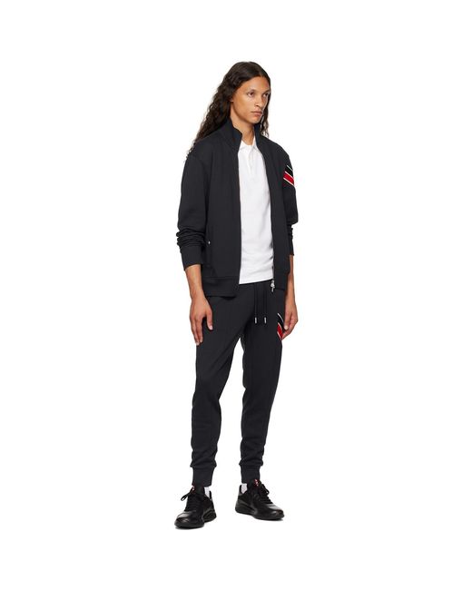 Moncler White Logo Patch Polo for men