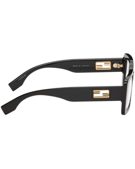 Fendi Black Baguette Glasses
