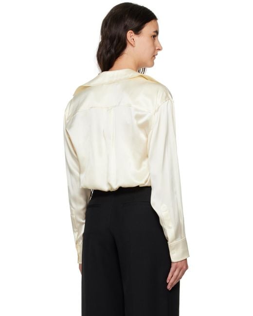T By Alexander Wang Black Off-white Layered Shirt