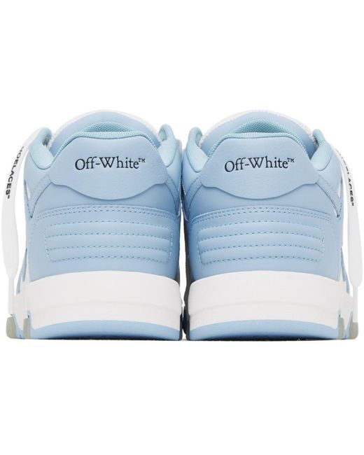 Off-White c/o Virgil Abloh Black White & Blue Out Of Office Sneakers for men