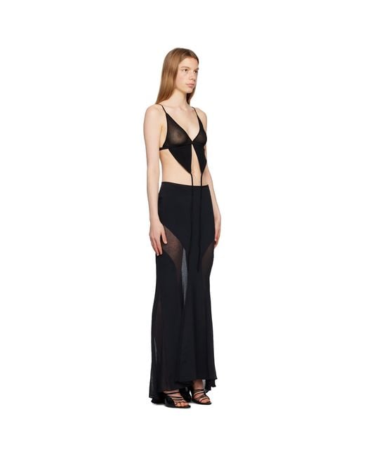 Dion Lee Black Butterfly Tank Top