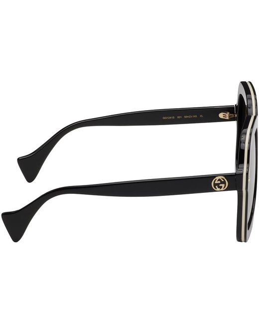 Gucci Black Thick Oversize Square Sunglasses for men