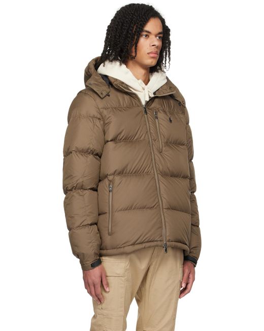Polo Ralph Lauren Brown Quilted Down Jacket for men