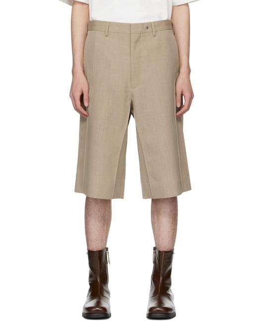 Karmuel Young Natural Cuboid Shorts for men