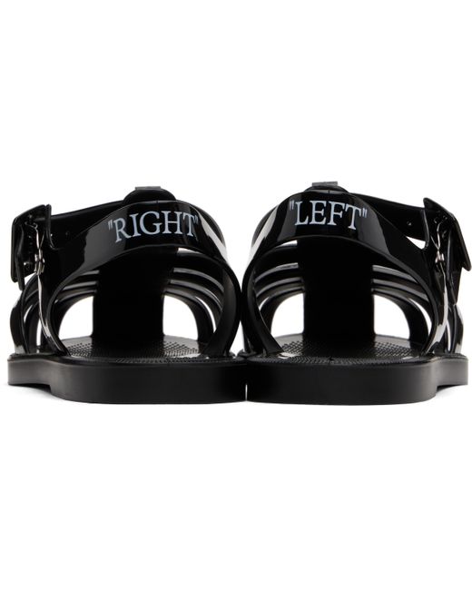 Off-White c/o Virgil Abloh ブラック Arrow Pvc フラットサンダル Black