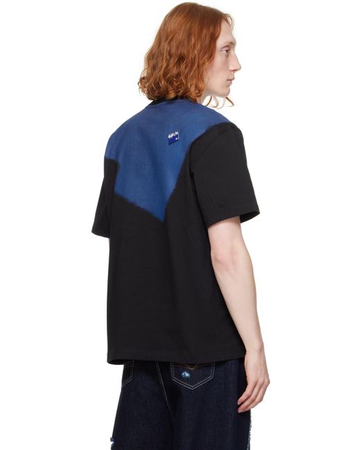 Adererror Blue Significant Patch T-Shirt for men