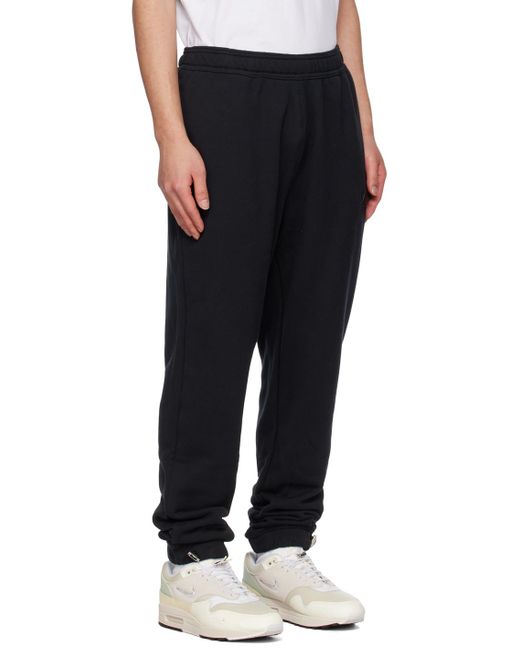Nike Black Embroidered Lounge Pants for men