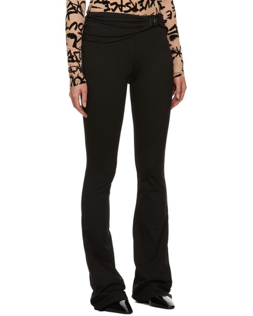 Versace Black V-emblem leggings