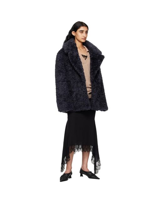 Stella McCartney Black Short Faux-shearling Jacket