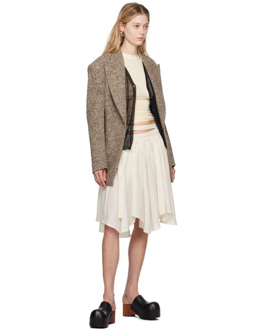Acne ブラウン シングルジャケット Brown