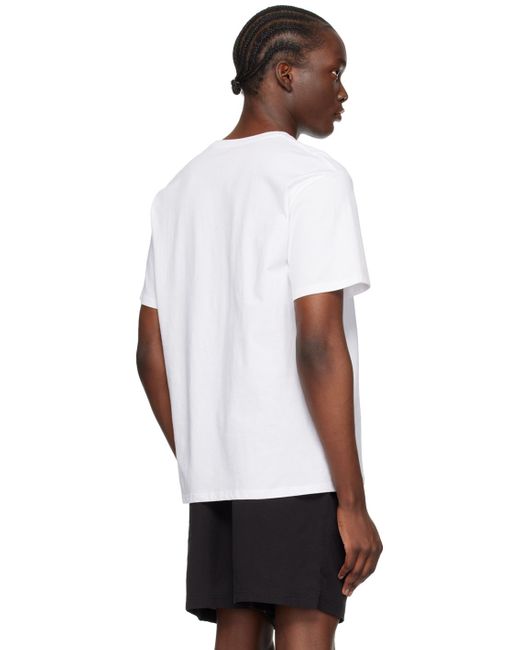 メンズ Saturdays NYC ホワイト Miller Block Standard Tシャツ White