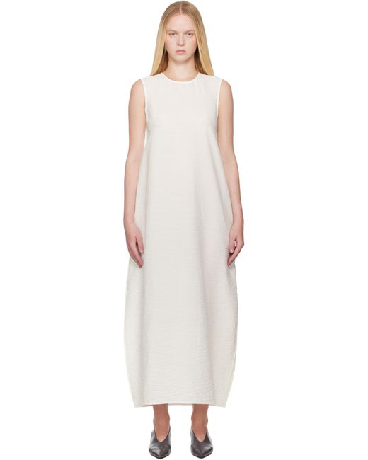 Rohe Black Off- Hammered Silk Shaped Maxi Dress