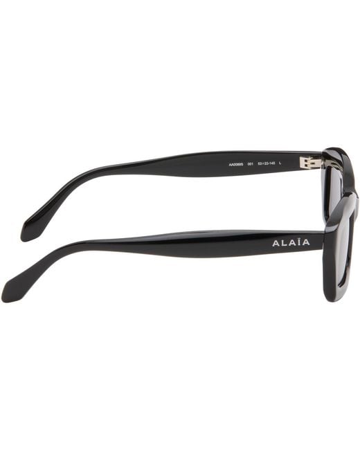 Alaïa Gray Rectangular Sunglasses