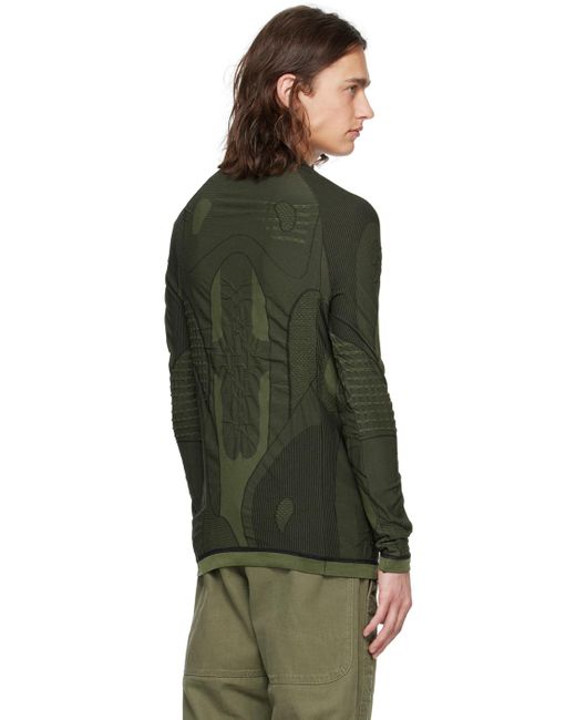 Roa Green Seamless Long Sleeve T-Shirt for men