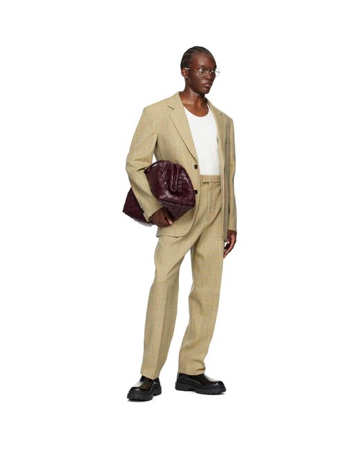 Bottega Veneta Multicolor Distorted Prince Of Wales Blazer for men