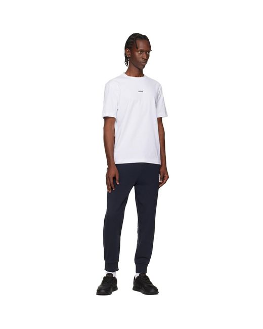 Boss Black Textured Upper Low-Top Sneakers for men
