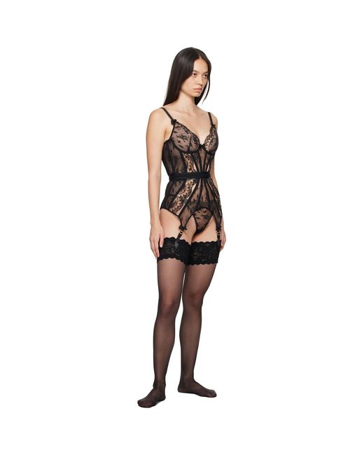 Agent Provocateur Black Floria Thong