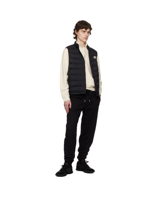 Moncler Black Barthe Down Vest for men